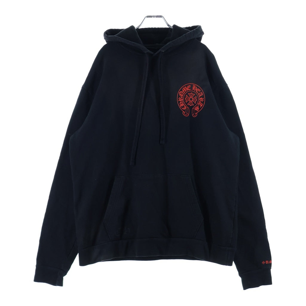 CHROME HEARTS(クロムハーツ) SWTSHRT HD PLVR LTD ONLINE オンライン限定 ホースシュープリント プルオーバースウェットパーカー フーディー ブラック
