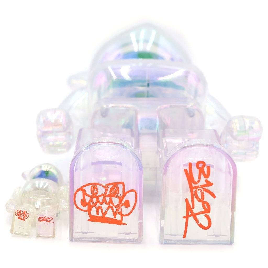 BE@RBRICK(ベアブリック) GEO EARTH 100% 400% ジオアース フィギュア クリア