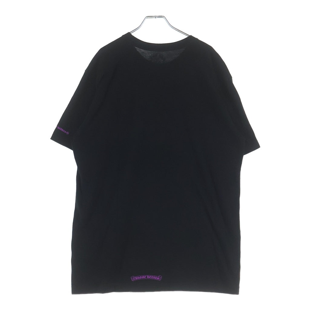 CHROME HEARTS(クロムハーツ) CH T-SHIRT ネックロゴ 半袖Tシャツ ブラック/パープル
