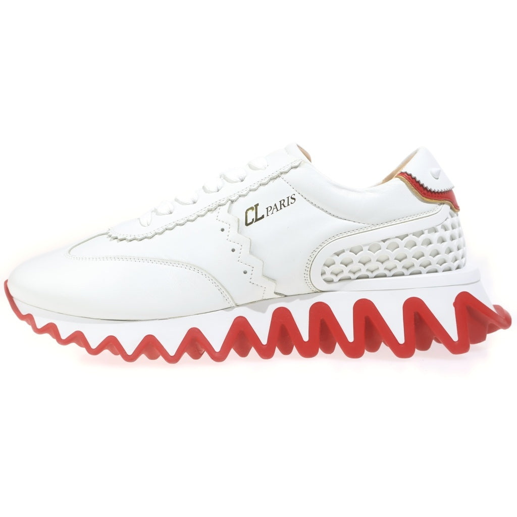 CHRISTIAN LOUBOUTIN(クリスチャンルブタン) LOUBISHARK FLAT ルビシャーク フラット ローカットスニーカー ホワイト