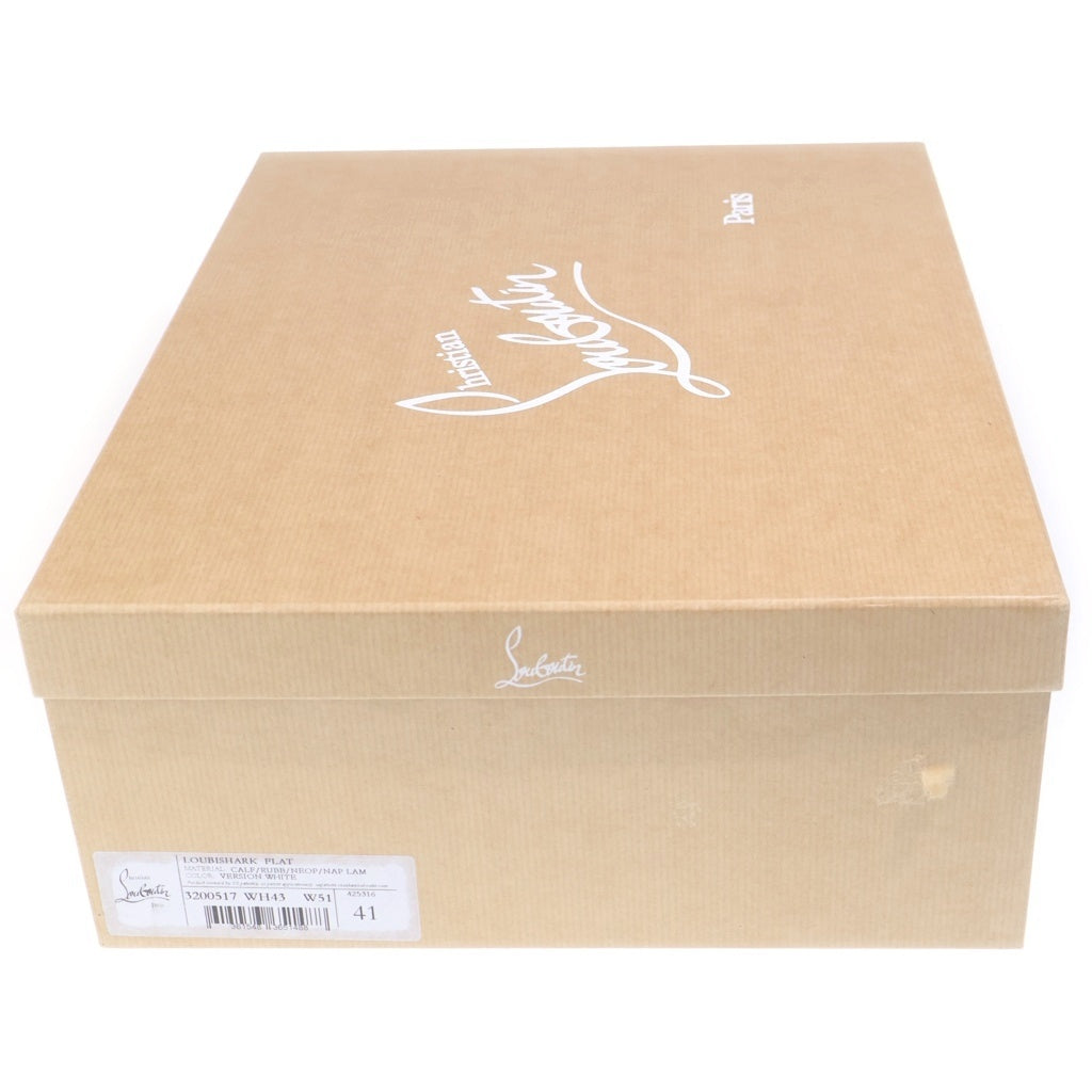 CHRISTIAN LOUBOUTIN(クリスチャンルブタン) LOUBISHARK FLAT ルビシャーク フラット ローカットスニーカー ホワイト