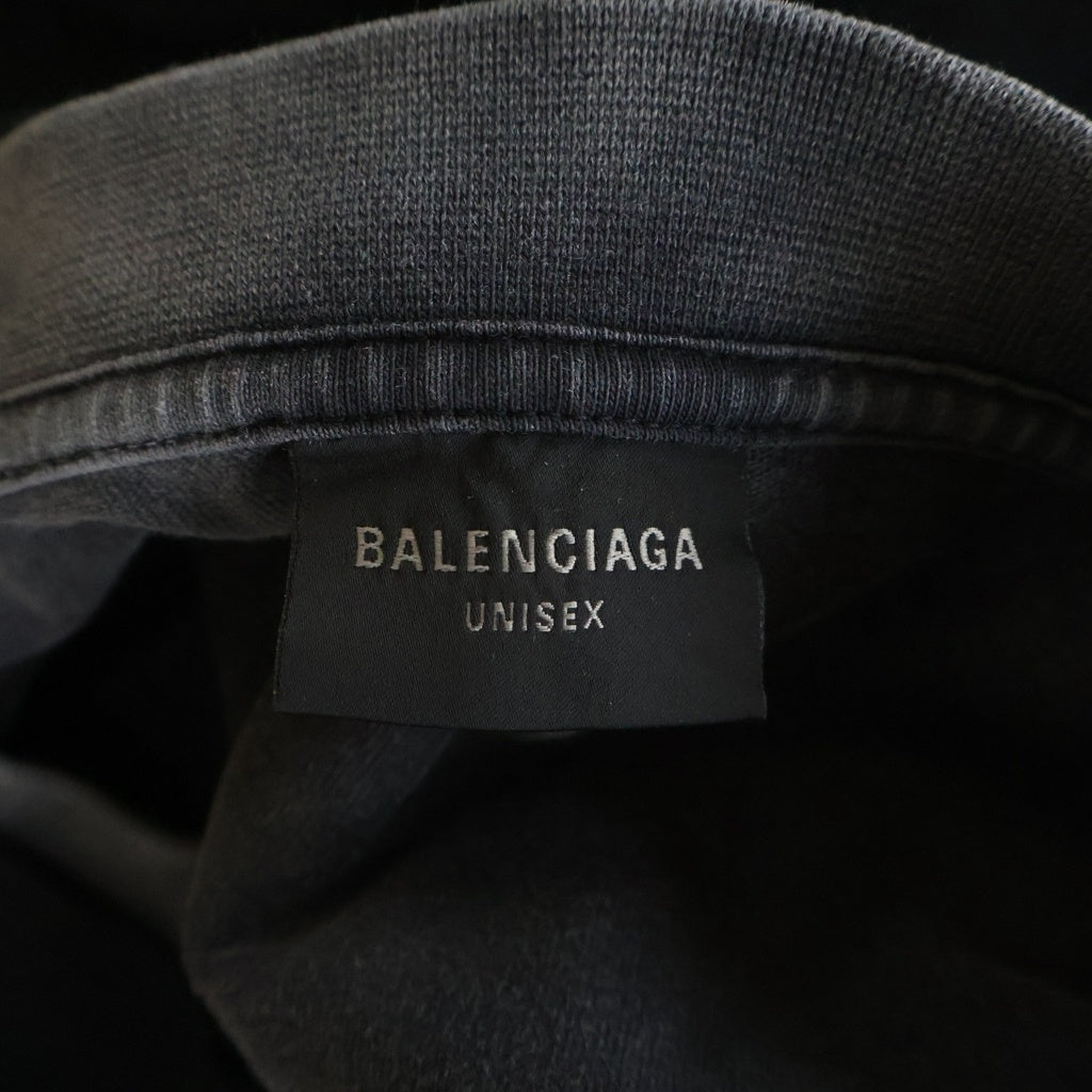 BALENCIAGA(バレンシアガ) Inside Out Vintage Jersey Layered L/S T-Shirt レイヤード 長袖Tシャツ ロンT ブラック 726088 TNVR5