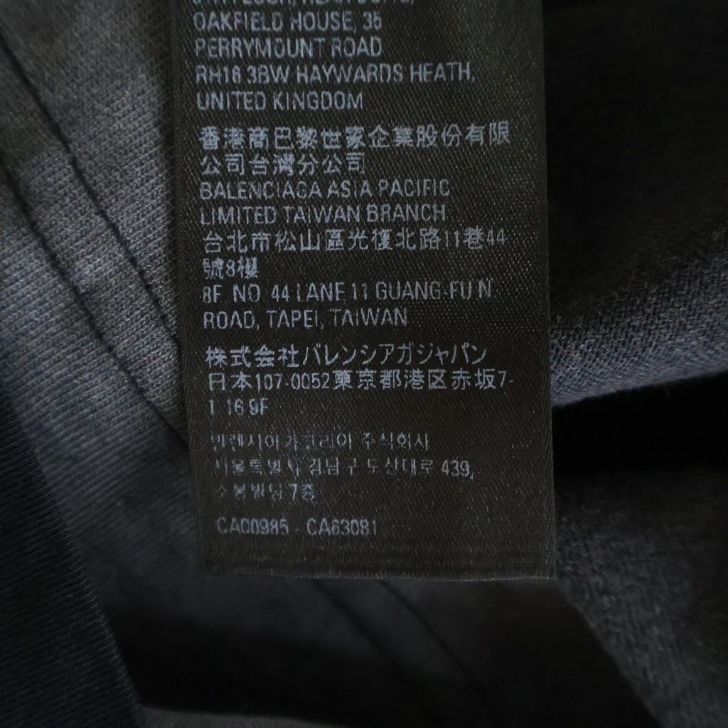 BALENCIAGA(バレンシアガ) Inside Out Vintage Jersey Layered L/S T-Shirt レイヤード 長袖Tシャツ ロンT ブラック 726088 TNVR5