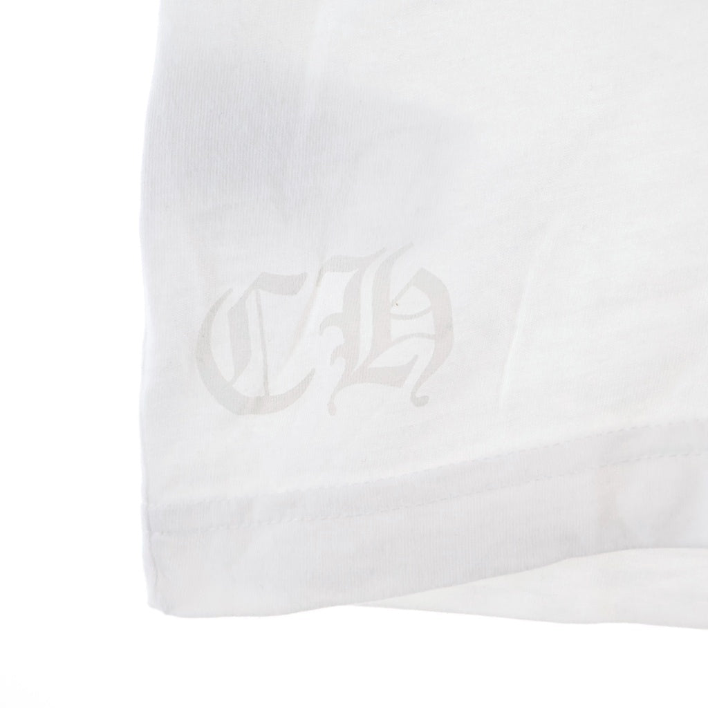 CHROME HEARTS(クロムハーツ) CH T-SHIRT ネックロゴ 半袖Tシャツ ホワイト