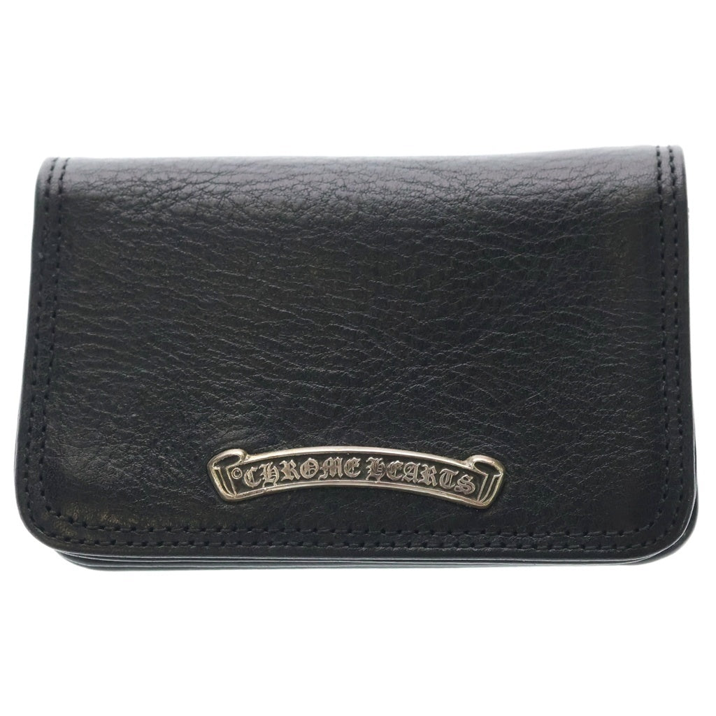 CHROME HEARTS(クロムハーツ) CARD CASE グロメット付き レザーカードケース ブラック