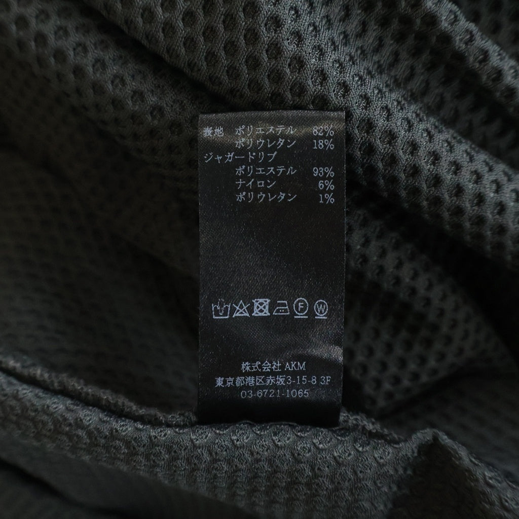 1 PIU 1 UGUALE 3 RELAX(ウノピゥウノウグァーレトレ) 113 SPORT TECHNICAL MESH GRAY RIB メッシュ ジョガーパンツ グレー TM720-TM06-88