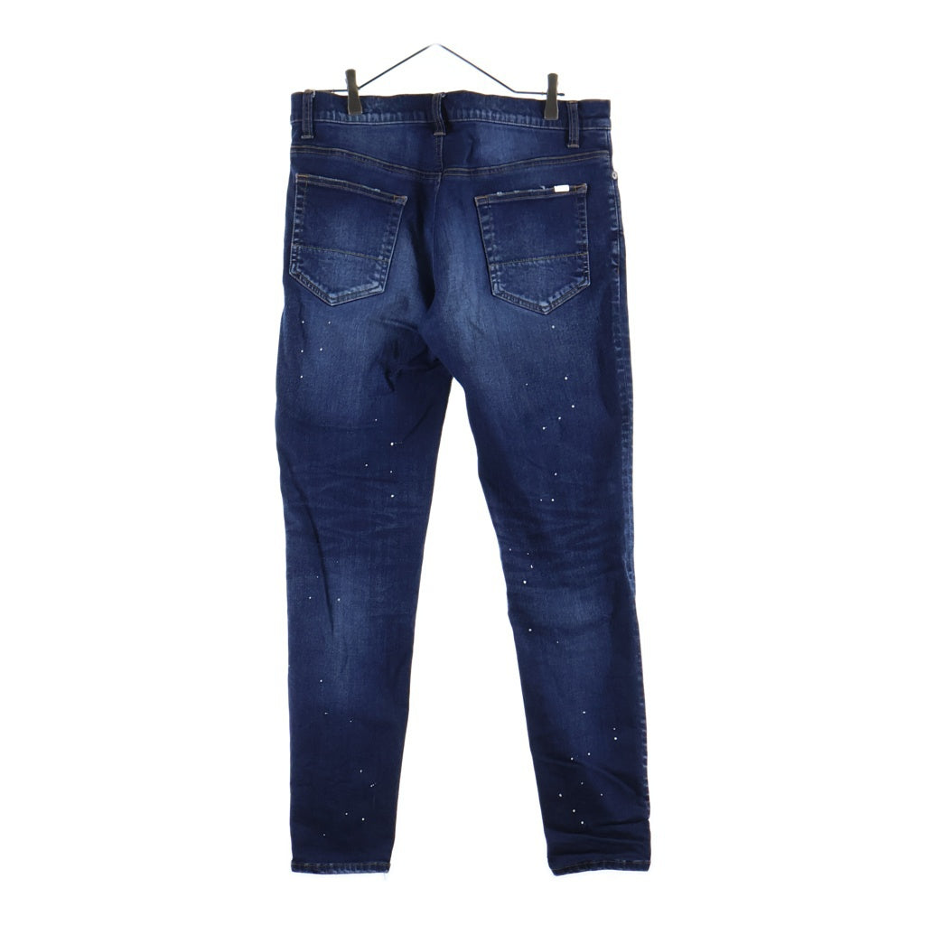 AKM(エーケーエム) 22SS PATCH WORK 5 POCKET PANTS ダメージ加工 スキニーデニムパンツ インディゴ CNU171