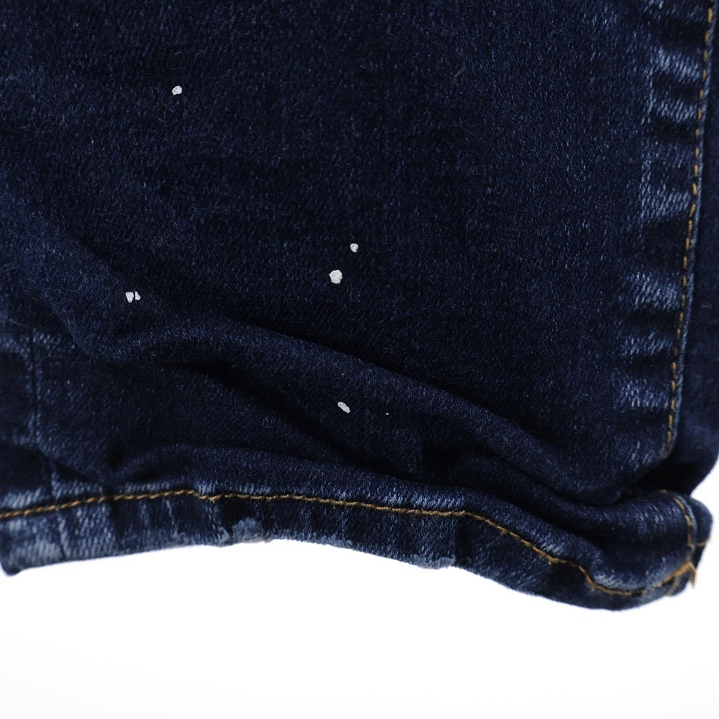 AKM(エーケーエム) 22SS PATCH WORK 5 POCKET PANTS ダメージ加工 スキニーデニムパンツ インディゴ CNU171