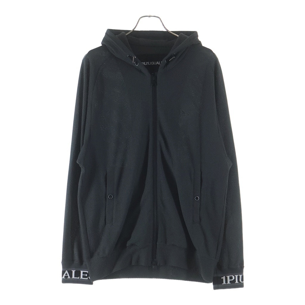 1 PIU 1 UGUALE 3 RELAX(ウノピゥウノウグァーレトレ) 113 SPORT TECHNICAL MESH GRAY ZIP UP PARKA メッシュジップアップパーカー フーディー グレー TM714-TM06-88
