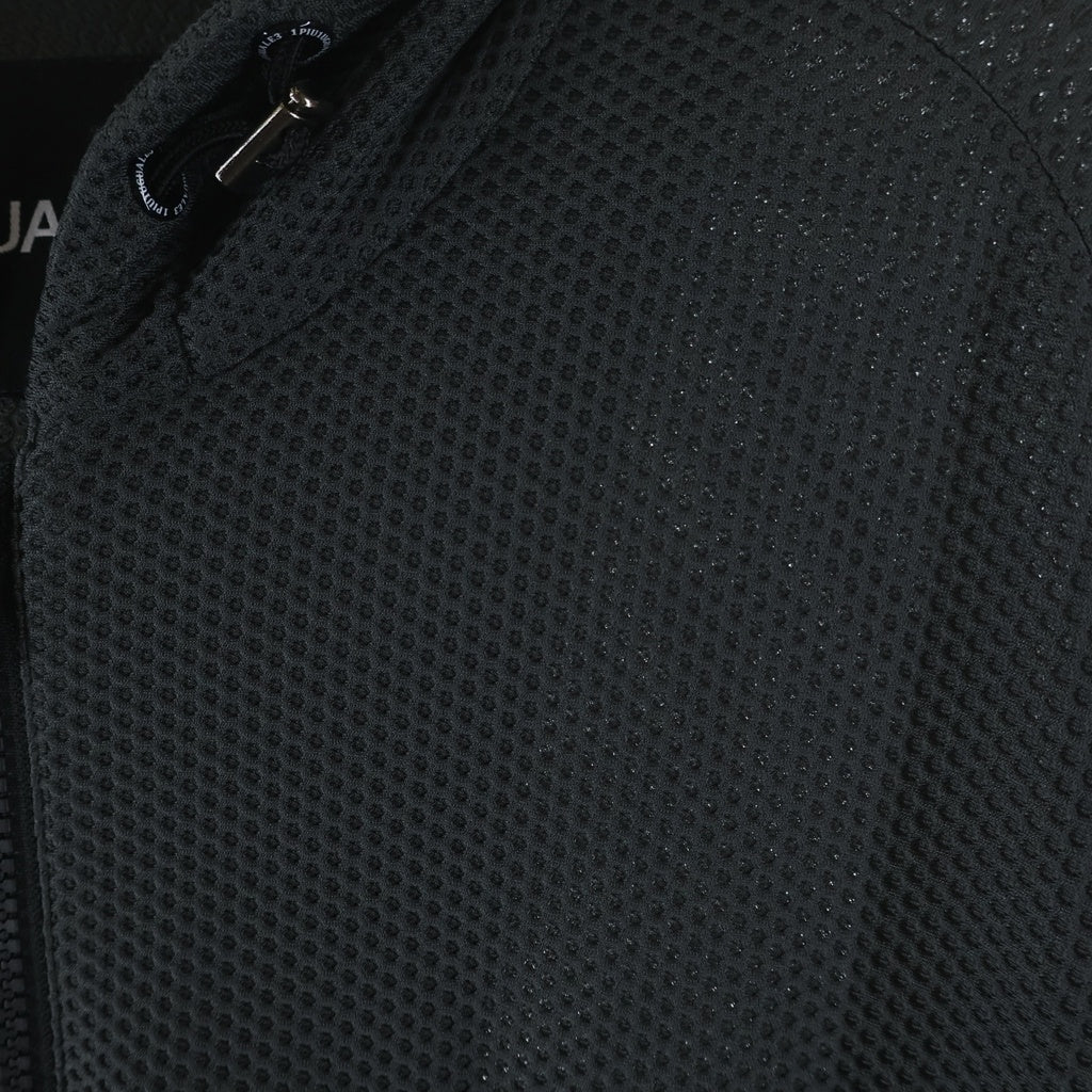 1 PIU 1 UGUALE 3 RELAX(ウノピゥウノウグァーレトレ) 113 SPORT TECHNICAL MESH GRAY ZIP UP PARKA メッシュジップアップパーカー フーディー グレー TM714-TM06-88