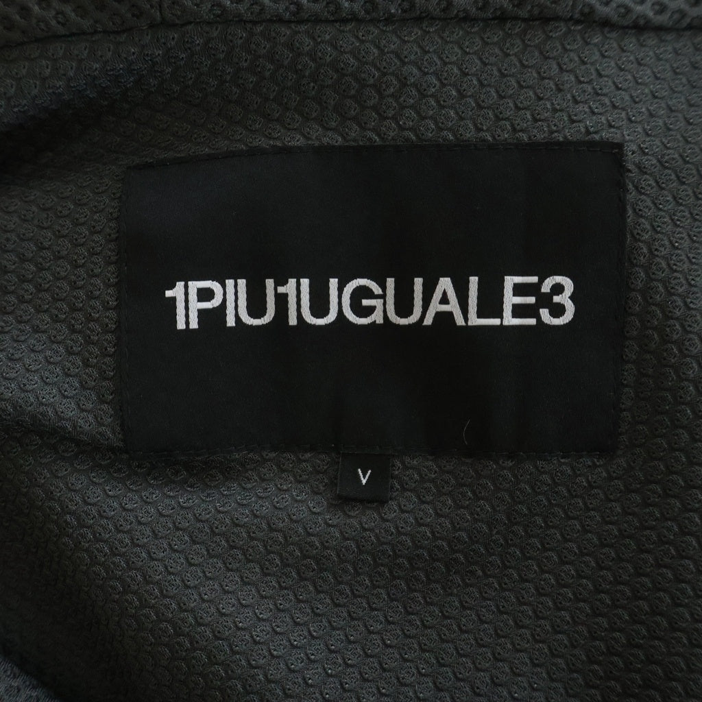 1 PIU 1 UGUALE 3 RELAX(ウノピゥウノウグァーレトレ) 113 SPORT TECHNICAL MESH GRAY ZIP UP PARKA メッシュジップアップパーカー フーディー グレー TM714-TM06-88