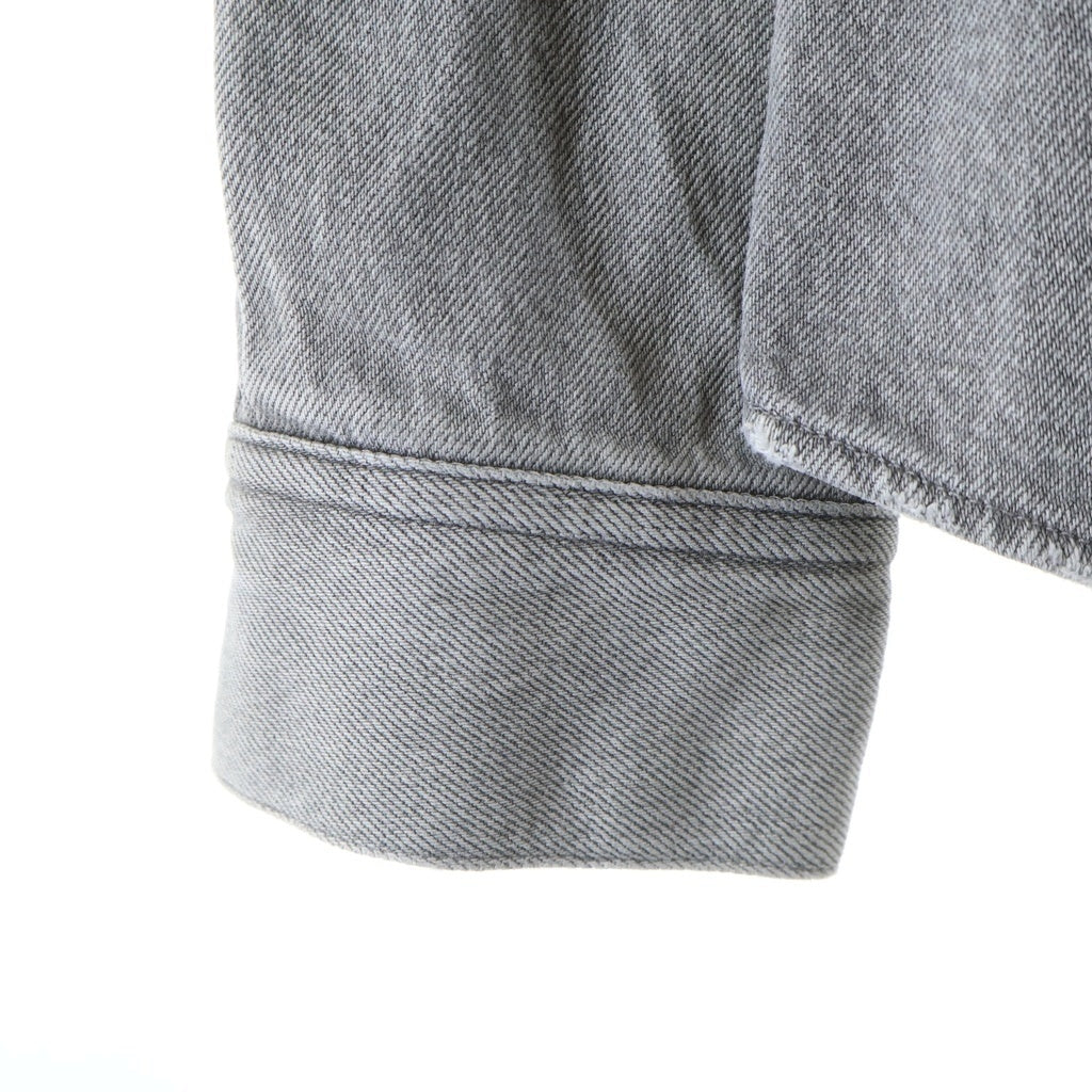 AKM(エーケーエム) DROP SHOULDER DENIM SHIRTS 長袖デニムシャツ グレー CTN252