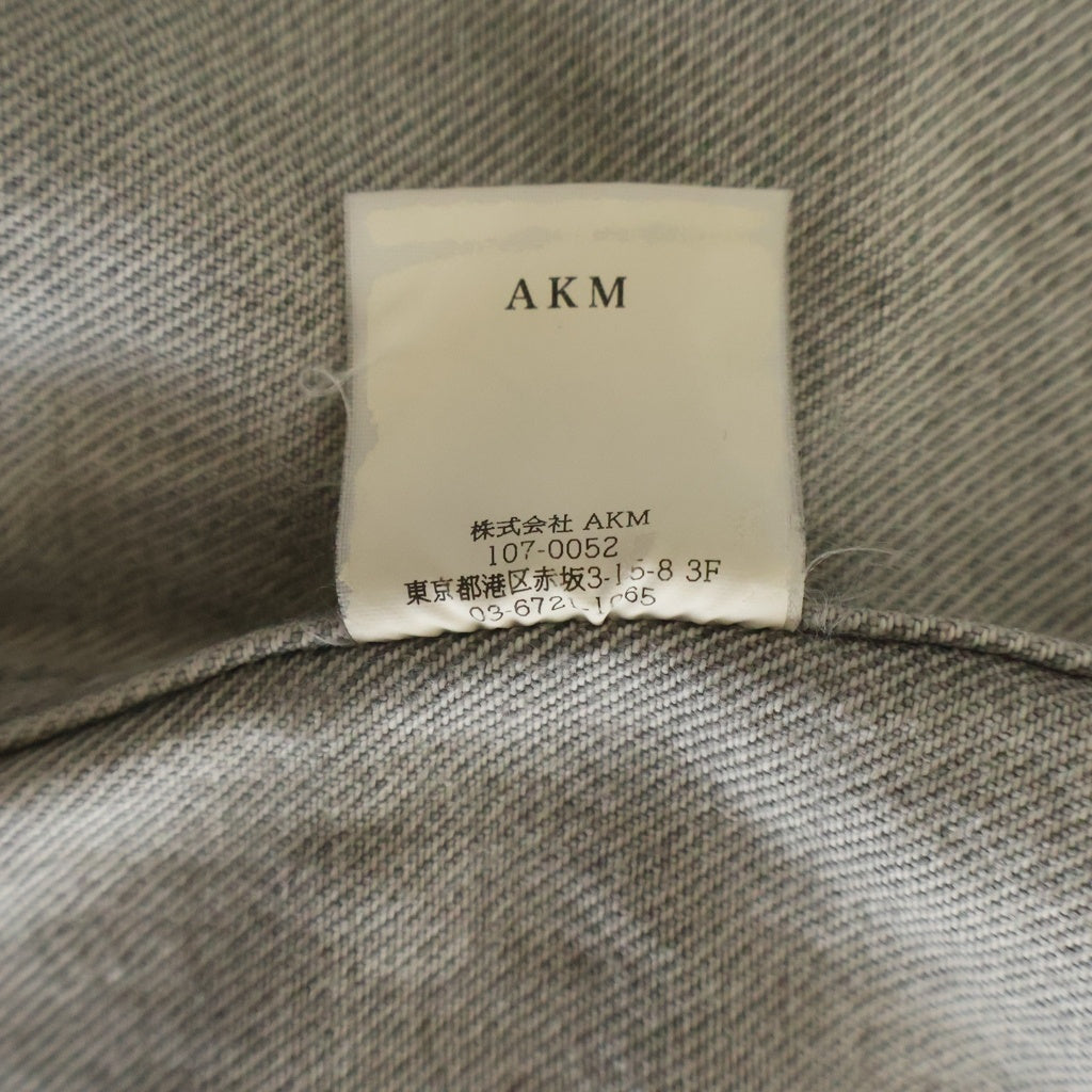 AKM(エーケーエム) DROP SHOULDER DENIM SHIRTS 長袖デニムシャツ グレー CTN252