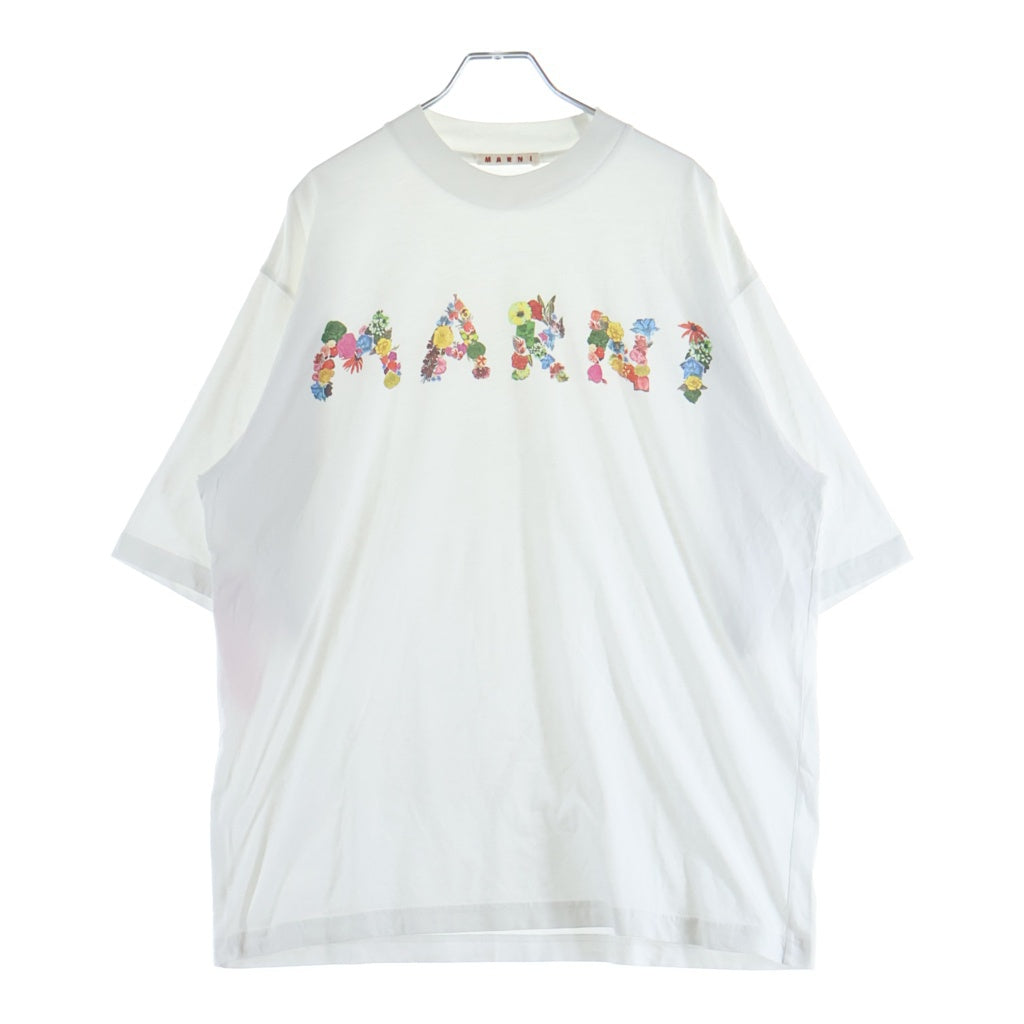 MARNI(マルニ) 24SS Boquet Logo T-Shirt 半袖Tシャツ ホワイト HUMU0223PU USCW59