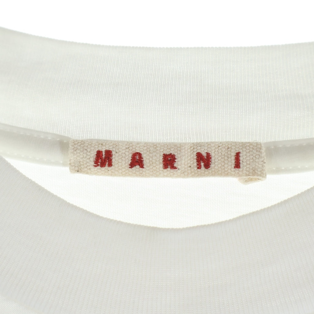 MARNI(マルニ) 24SS Boquet Logo T-Shirt 半袖Tシャツ ホワイト HUMU0223PU USCW59