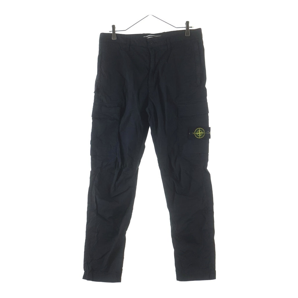 STONE ISLAND(ストーンアイランド) TYPE RE-T Cargo Pants ロゴワッペン カーゴパンツ ブラック 771530410