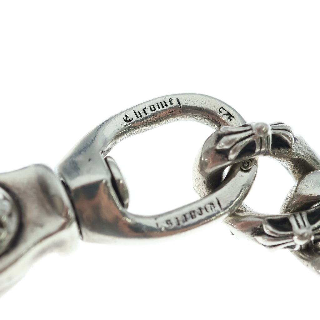 CHROME HEARTS(クロムハーツ) FANCY LONG-T/2クリップロングファンシー ウォレットチェーン シルバー BCA075
