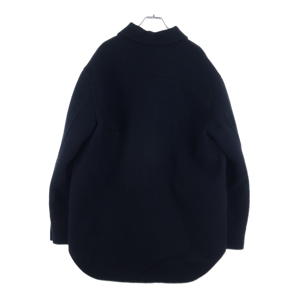 JIL SANDER(ジルサンダー) 23AW Wool Overshirt Black J23BN0006 ウールシャツジャケット ブラック