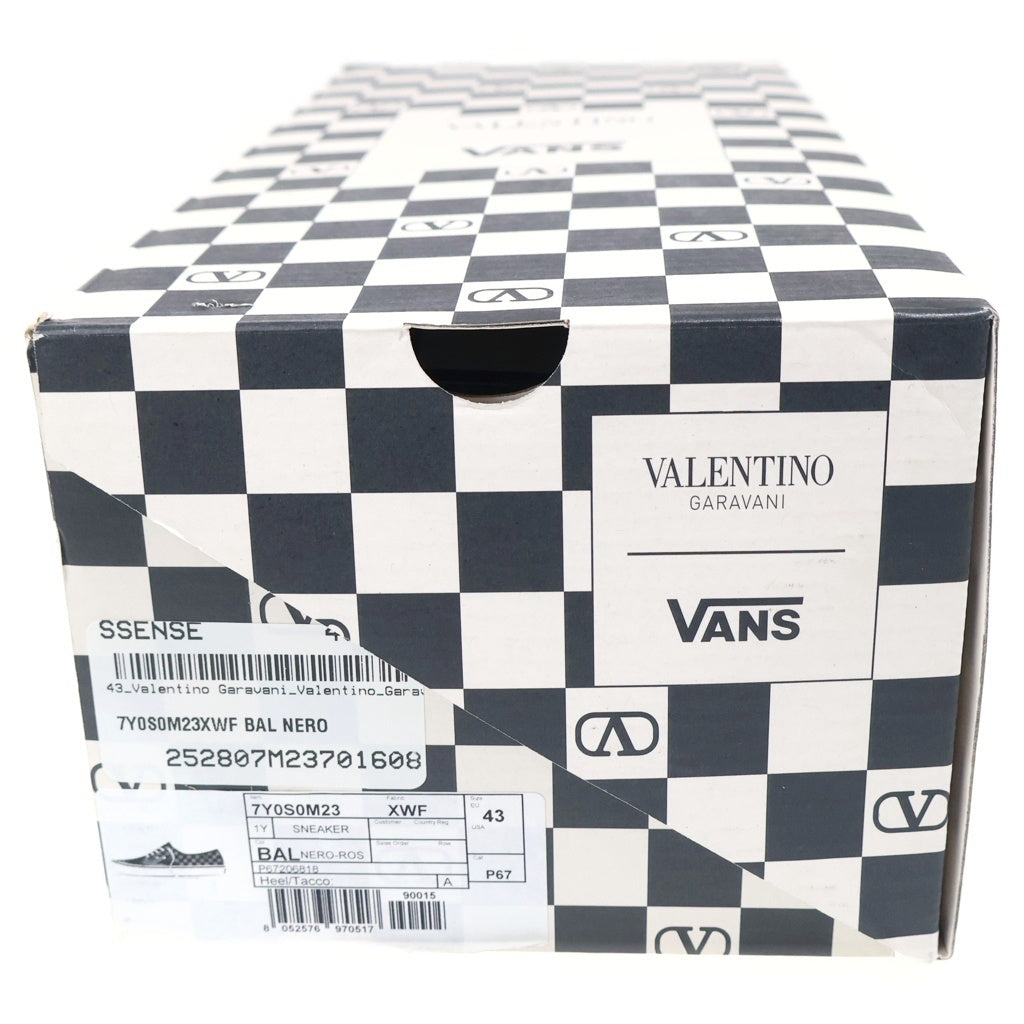 VALENTINO(ヴァレンティノ) ×VANS AUTHENTIC 7Y0S0M23 ×ヴァンズ オーセンティック チェッカーボード ローカットスニーカー マルチ