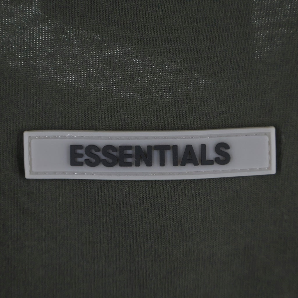 FEAR OF GOD ESSENTIALS(フィアオブゴッド エッセンシャルズ) L/S T-SHIRT ラバーロゴ 長袖Tシャツ ロンT グレー