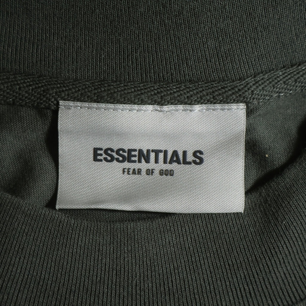 FEAR OF GOD ESSENTIALS(フィアオブゴッド エッセンシャルズ) L/S T-SHIRT ラバーロゴ 長袖Tシャツ ロンT グレー