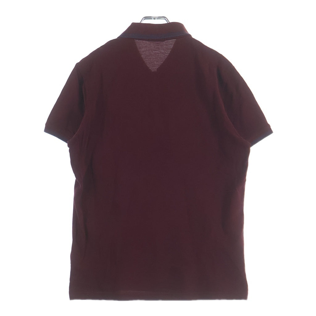 MONCLER(モンクレール) MAGLIA POLO MANICA CORTA ロゴワッペン 半袖ポロシャツ バーガンディー C10918304399