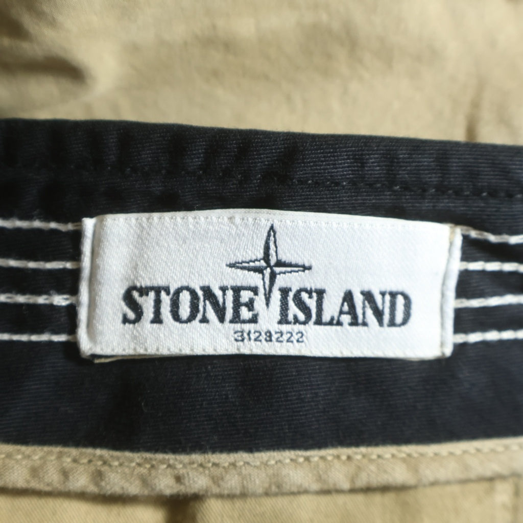 STONE ISLAND(ストーンアイランド) TYPE RE Cropped Pants ロゴワッペン クロップドパンツ ベージュ 5615L50WN