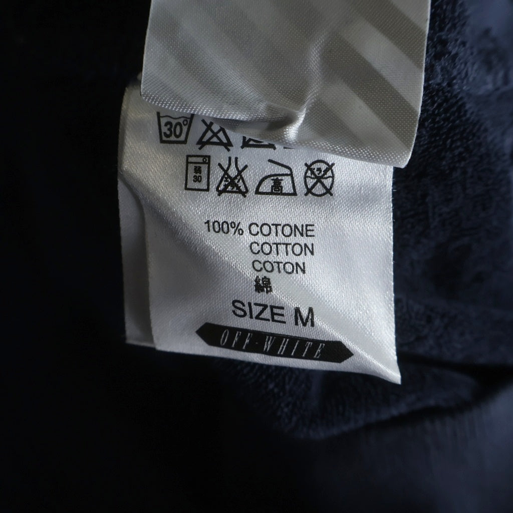 OFF-WHITE(オフホワイト) 15AW Sweatshirt クルーネックスウェットトレーナー ネイビー