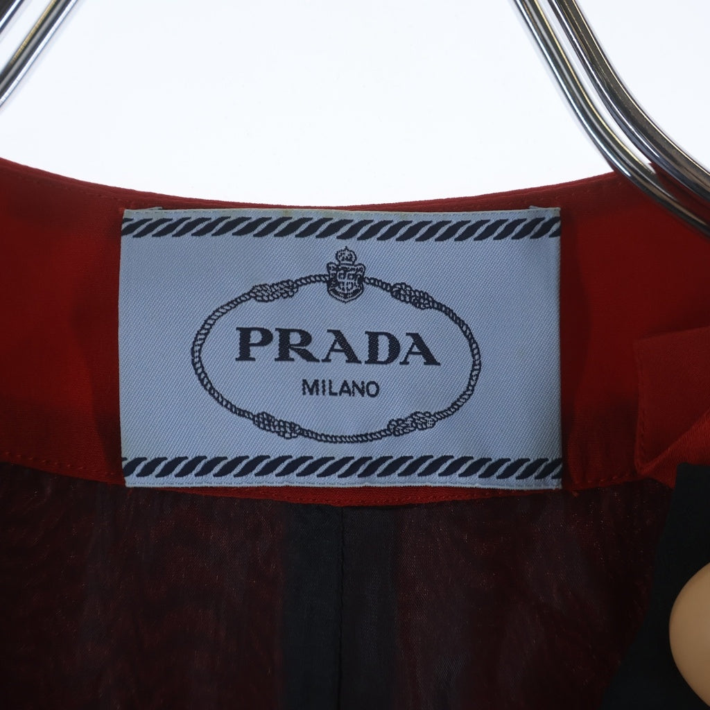 PRADA(プラダ) Silk Onepeace 総柄 シルクワンピース ドレス マルチ レディース P323ML