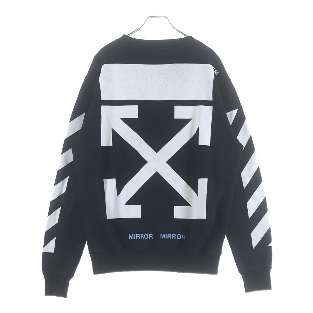 OFF-WHITE(オフホワイト) 17SS Caravaggio Sweatshirt カラヴァッジョ クルーネックスウェットトレーナー ブラック
