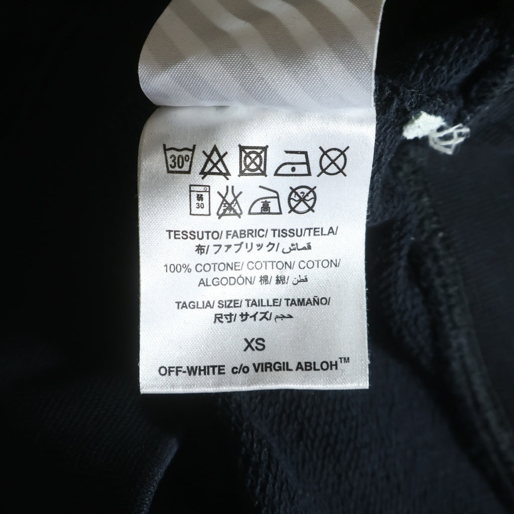 OFF-WHITE(オフホワイト) 17SS Caravaggio Sweatshirt カラヴァッジョ クルーネックスウェットトレーナー ブラック
