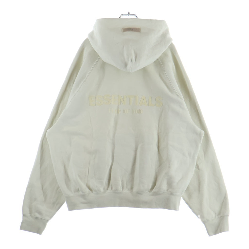FEAR OF GOD ESSENTIALS(フィアオブゴッド エッセンシャルズ) HOODIE ラバーロゴ プルオーバースウェットパーカー フーディー クリーム