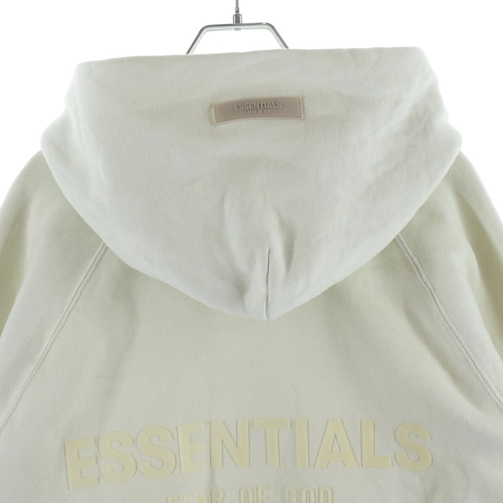 FEAR OF GOD ESSENTIALS(フィアオブゴッド エッセンシャルズ) HOODIE ラバーロゴ プルオーバースウェットパーカー フーディー クリーム
