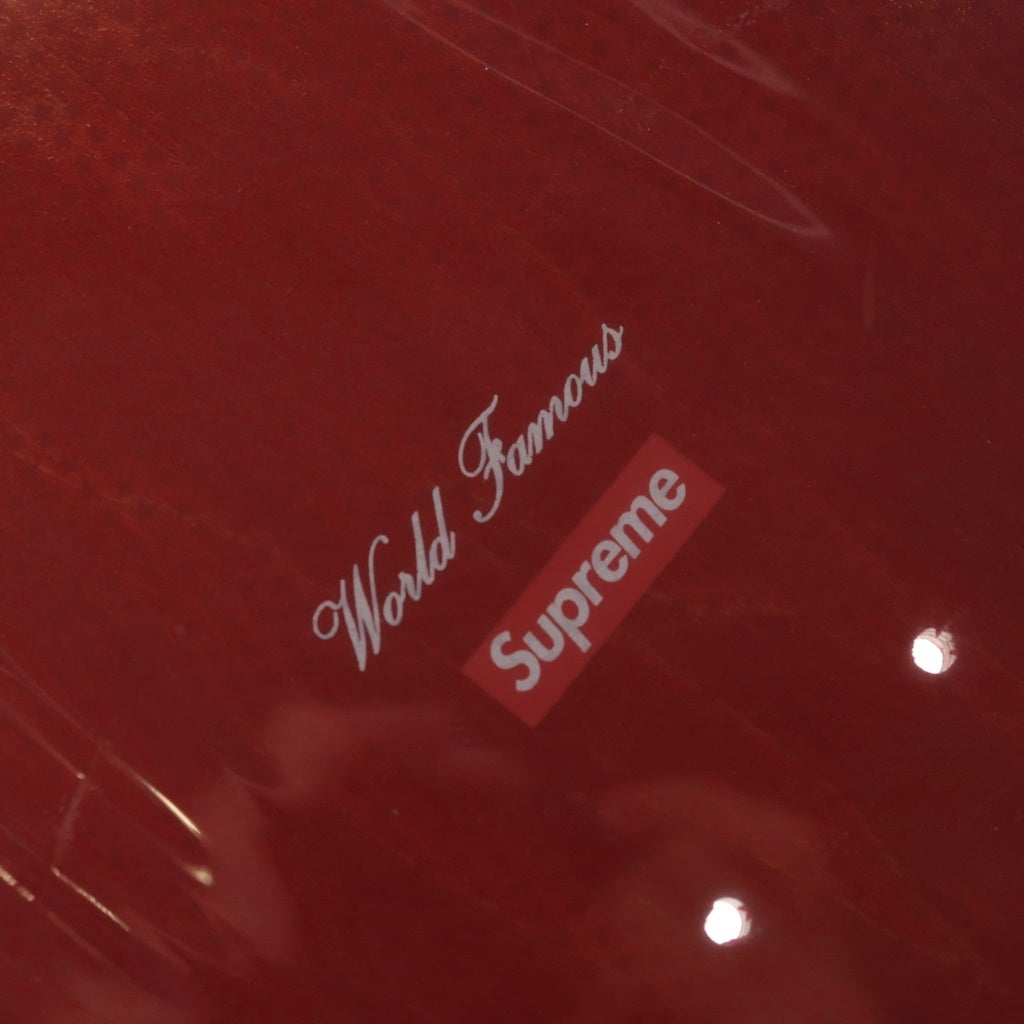 SUPREME(シュプリーム) 08AW Stained Logo Deck ロゴプリント スケートボードデッキ レッド