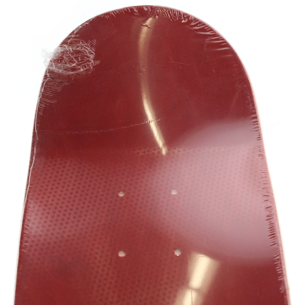 SUPREME(シュプリーム) 08AW Stained Logo Deck ロゴプリント スケートボードデッキ レッド