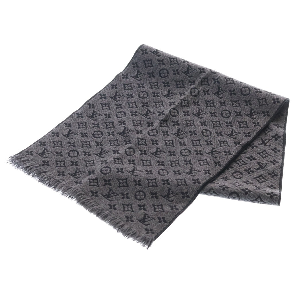 LOUIS VUITTON(ルイヴィトン) エシャルプ クラシック モノグラム ウールマフラー ストール グレー M78526 レディース