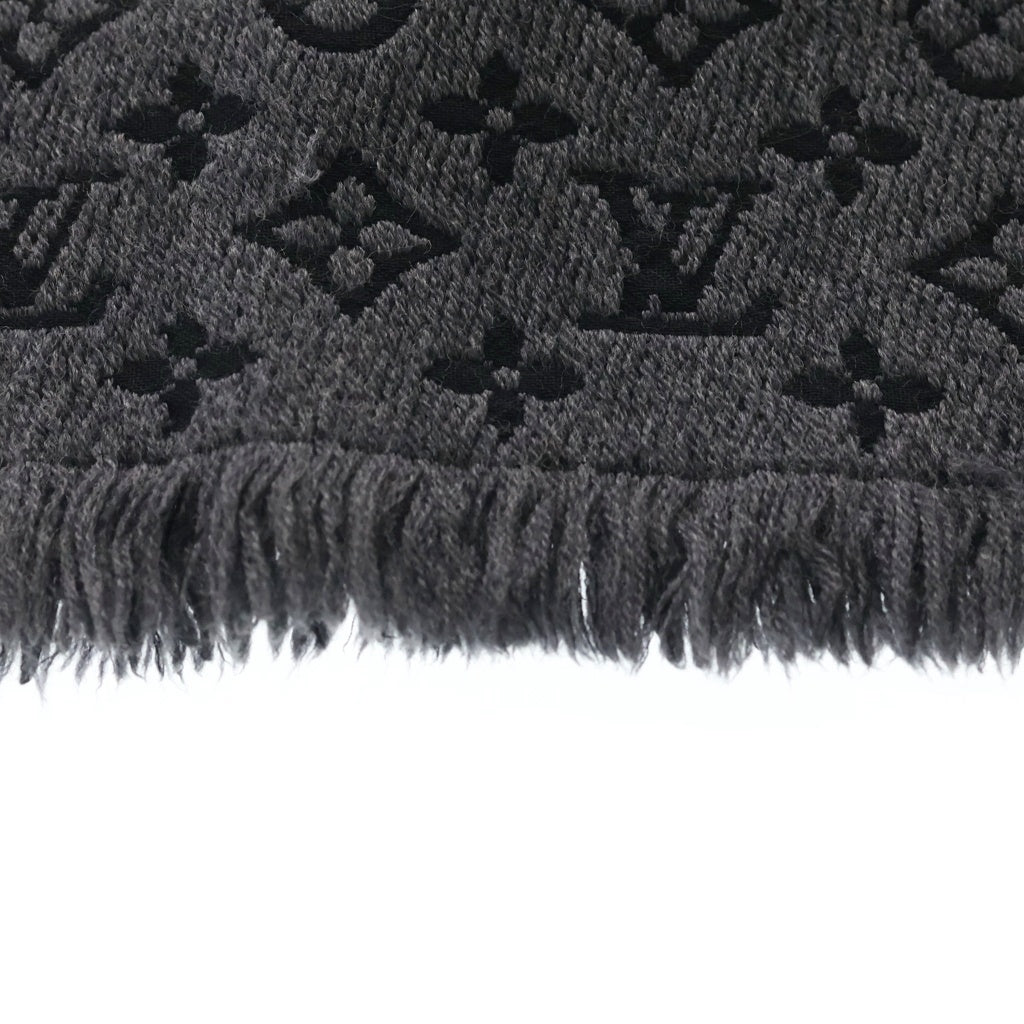 LOUIS VUITTON(ルイヴィトン) エシャルプ クラシック モノグラム ウールマフラー ストール グレー M78526 レディース