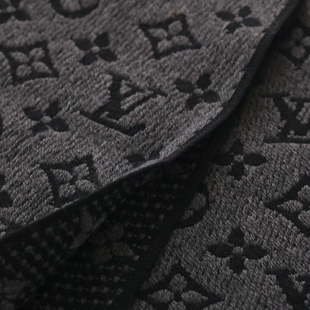 LOUIS VUITTON(ルイヴィトン) エシャルプ クラシック モノグラム ウールマフラー ストール グレー M78526 レディース
