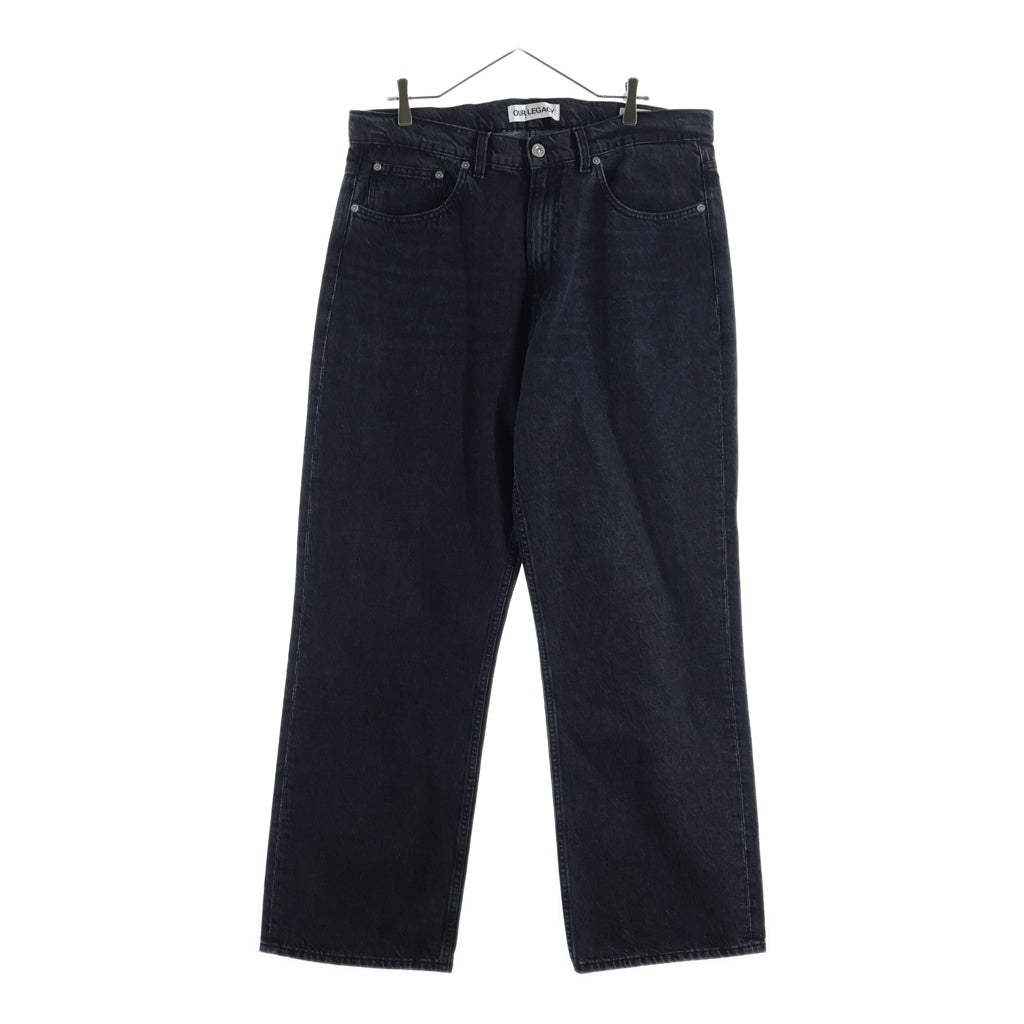 OUR LEGACY(アワーレガシー) THIRD CUT SUPERGREY-WASH M4195TS ワイドデニムパンツ ブラック 34