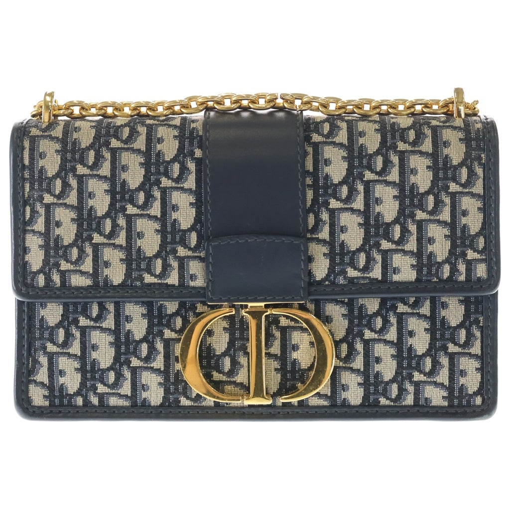 DIOR(ディオール) 30 MONTAIGNE M9208UTZQ モンテーニュ オブリーク ジャカード ショルダーバッグ ネイビー レディース