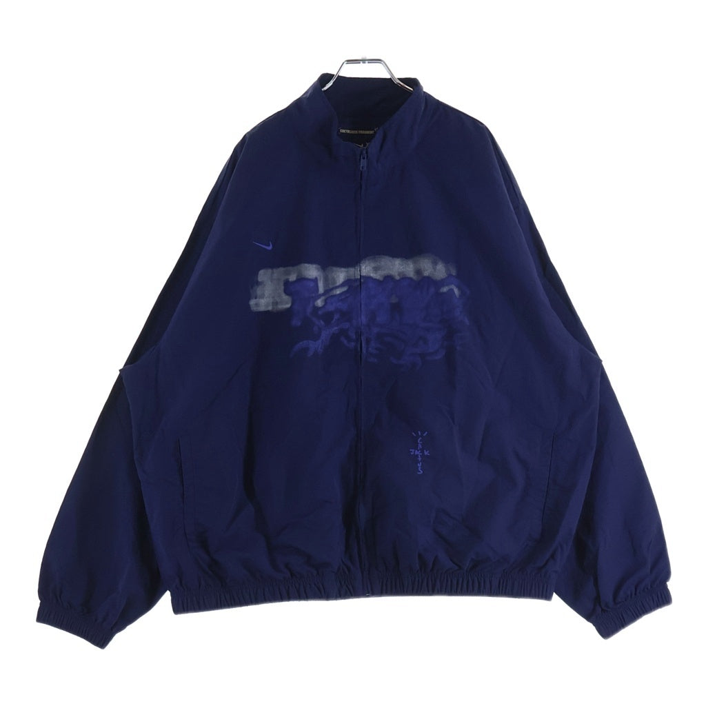 NIKE(ナイキ) ×Travis Scott ×Fragment Tokyo Windbreaker Zip Jacket トラヴィススコット カクタスジャック フラグメントデザイン ジップアップジャケット ネイビー