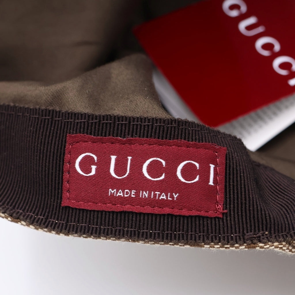 GUCCI(グッチ) 25SS ×Higuchi Yuko GG Canvas Cap ヒグチユウコ GGキャンバス ベースボールキャップ 帽子 ベージュ/ブルー 847862 3HBFT レディース