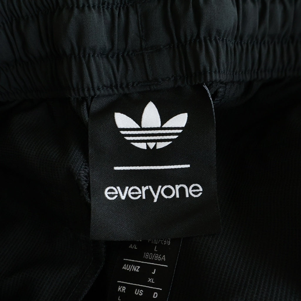everyone(エブリワン) ×adidas PANTS アディダス ロゴ刺繍 トラックパンツ ブラック KS0622