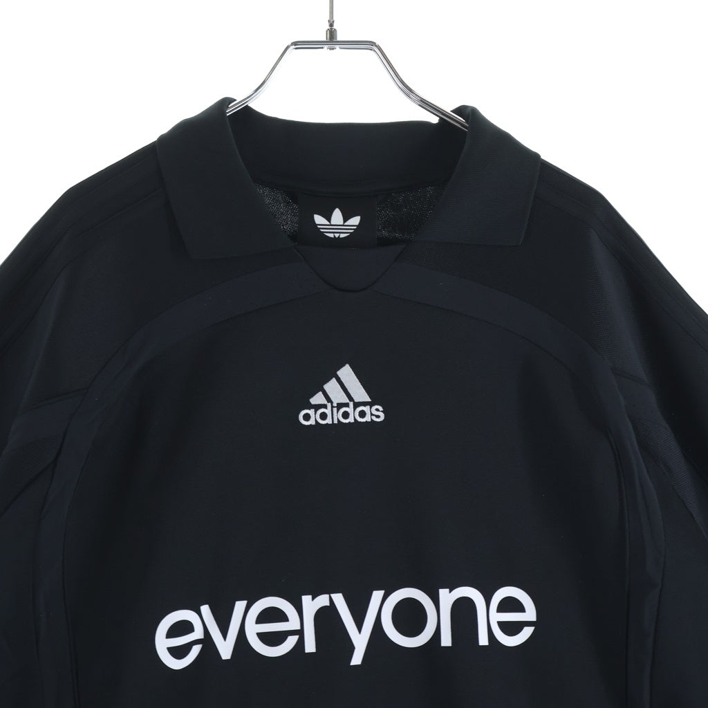 everyone(エブリワン) ×adidas JERSEY アディダス 半袖ポロシャツ ブラック KR6708