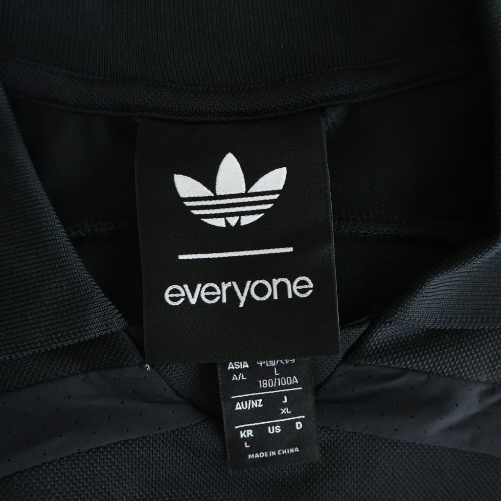everyone(エブリワン) ×adidas JERSEY アディダス 半袖ポロシャツ ブラック KR6708