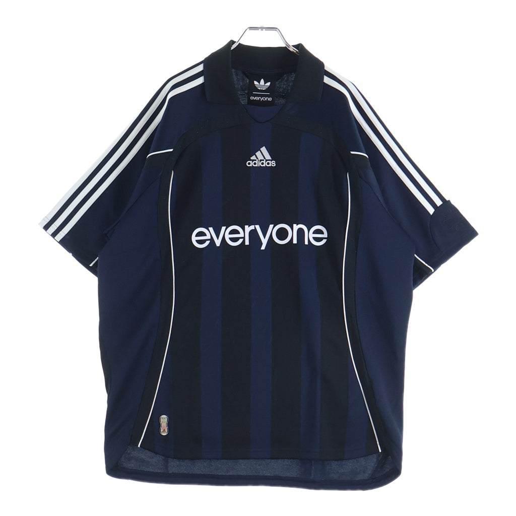 everyone(エブリワン) ×adidas JERSEY アディダス 半袖ポロシャツ ネイビー KS0620