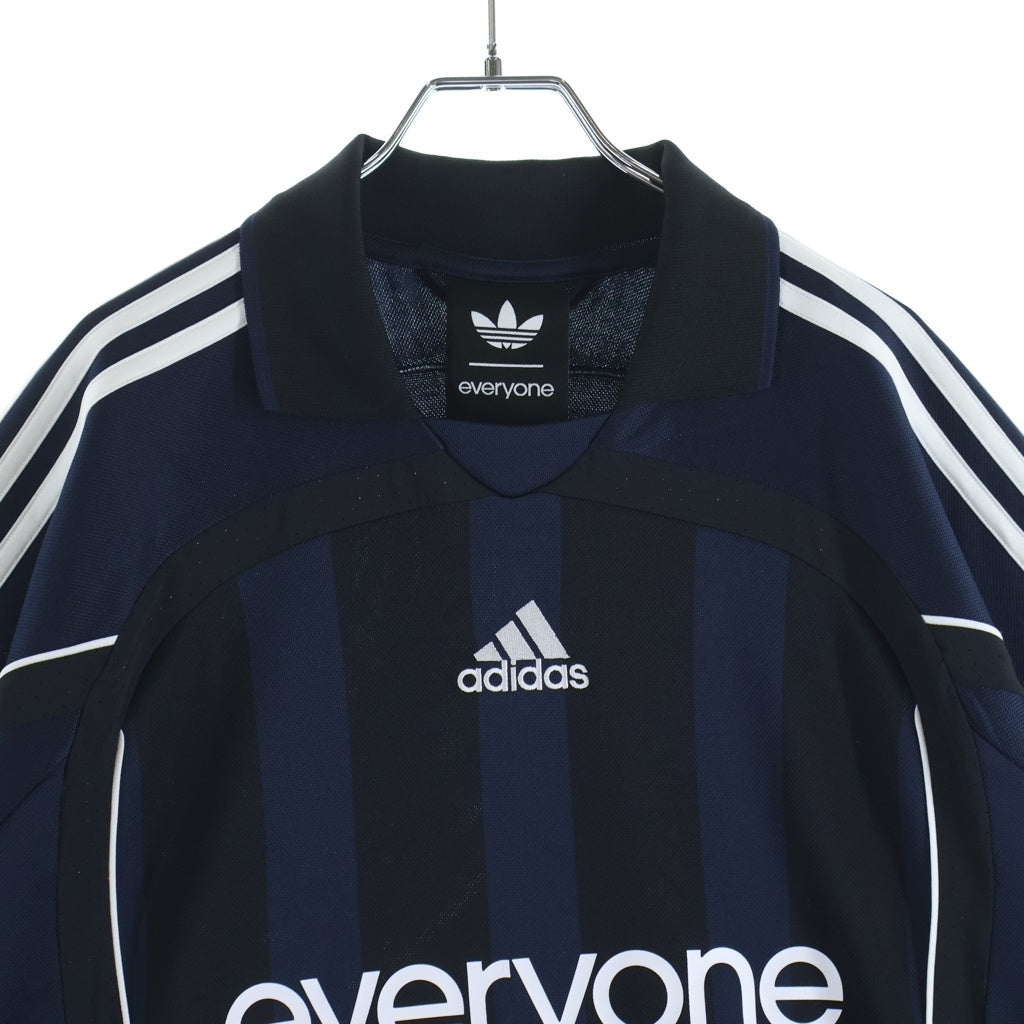 everyone(エブリワン) ×adidas JERSEY アディダス 半袖ポロシャツ ネイビー KS0620