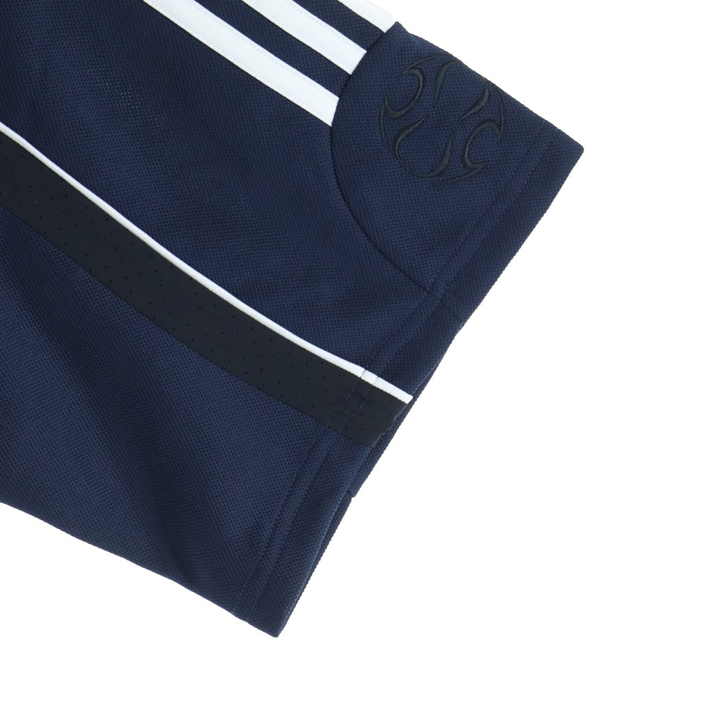 everyone(エブリワン) ×adidas JERSEY アディダス 半袖ポロシャツ ネイビー KS0620