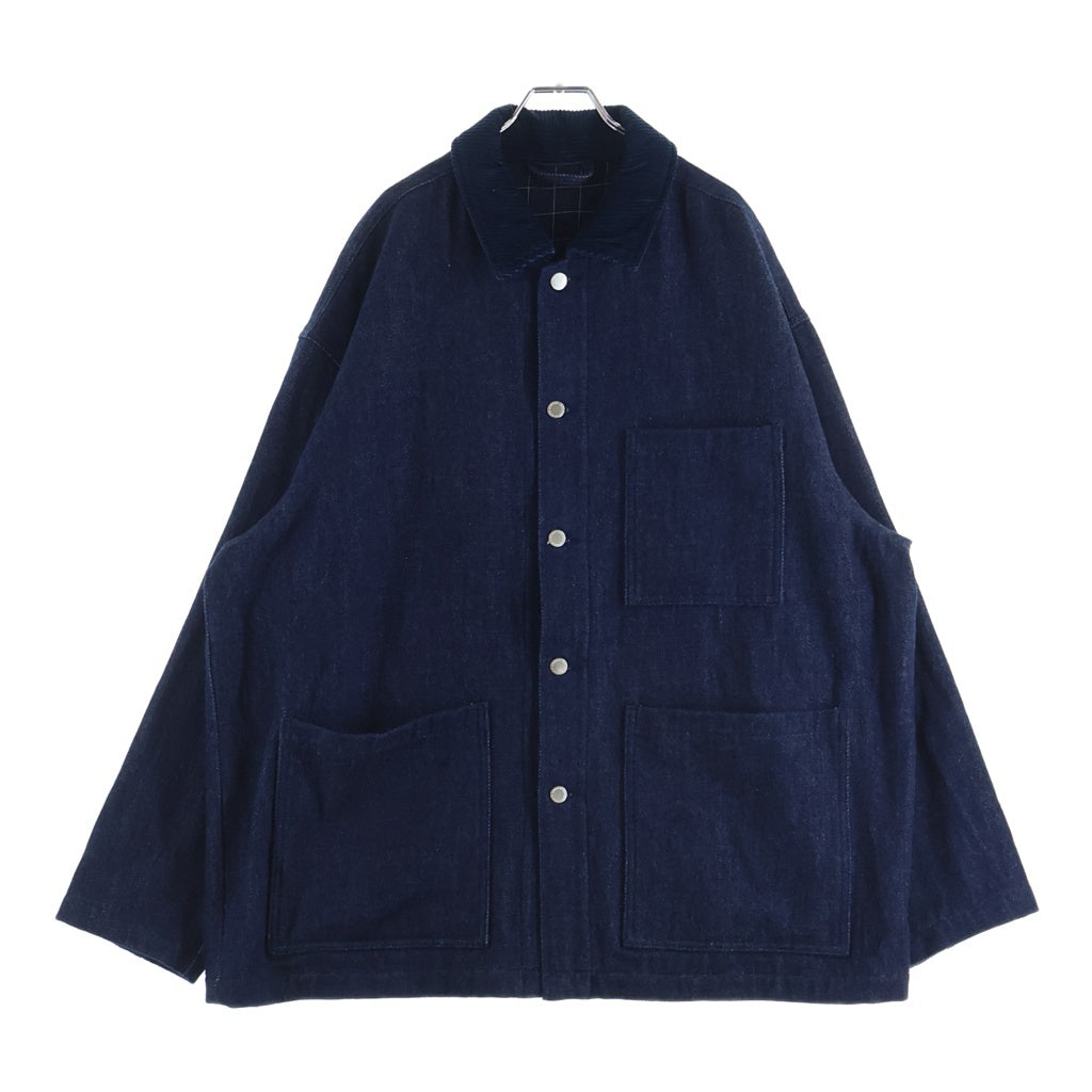 everyone(エブリワン) soft denim coverall jacket ソフトデニム カバーオールジャケット インディゴ EV25-JK31