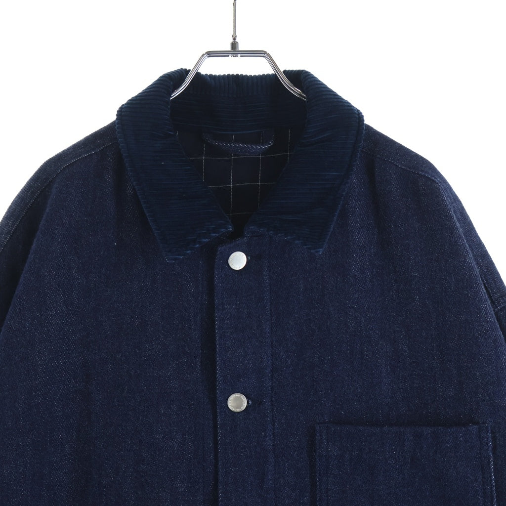 everyone(エブリワン) soft denim coverall jacket ソフトデニム カバーオールジャケット インディゴ EV25-JK31